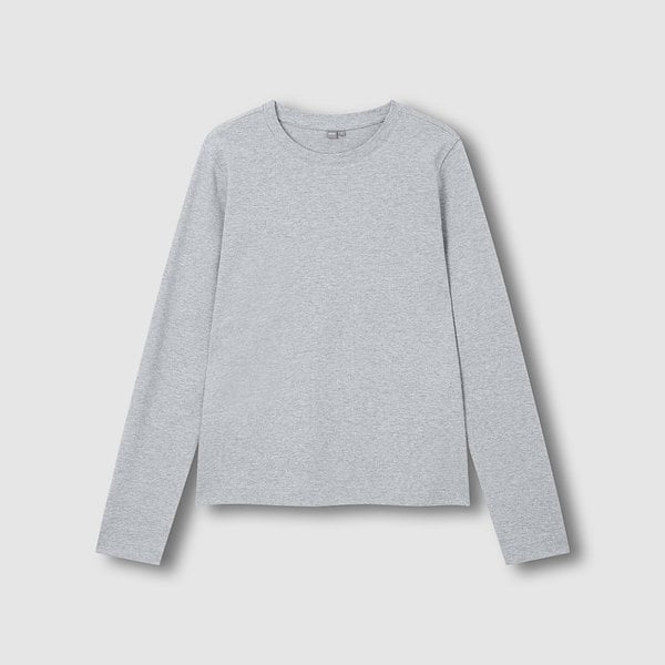 여 헤비 코튼 긴팔 티셔츠 J116101034083