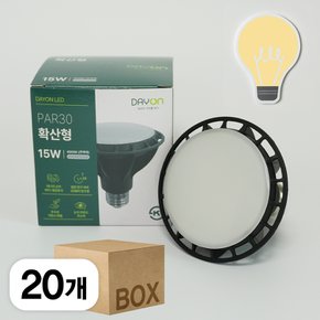 데이온 LED PAR30 15W 확산형 4000K 주백색 20개 1박스 E26
