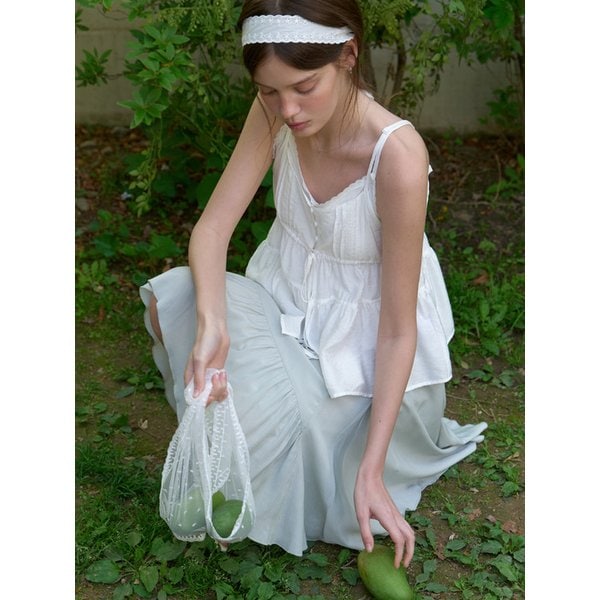 Soop layered sleeveless blouse (white)