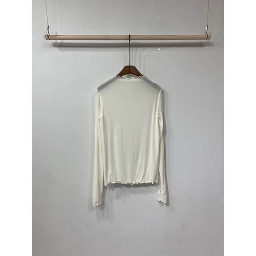 (울 FREE)유호 시스루 레이어드 물결 반목핸드 워머 긴팔 티셔츠 5color
