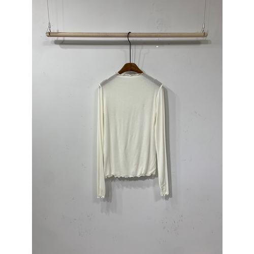 (울 FREE)유호 시스루 레이어드 물결 반목핸드 워머 긴팔 티셔츠 5color
