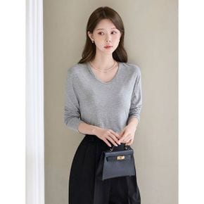 소프트 브이넥 레이온 데일리 티셔츠 M2608TS077C_P435908293
