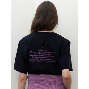 LETTER T-SHIRTS (BLACK)