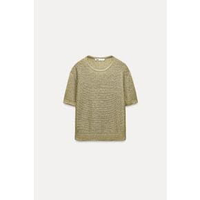 시퀸 니트 스웨터 0506/106 LIGHT KHAKI