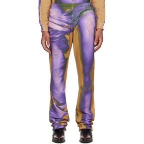 와이프로젝트 탠 Jean Paul Gaultier 팬츠 YPJPGPANT1-S23 PURPLE / YELLOW