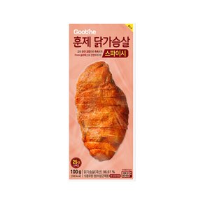 스파이시 훈제 닭가슴살 100g1팩 /슬라이스/AH01