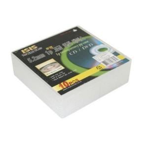 컴코스)CD케이스(연질 투명 10P)/포장CD함/포장CD통/CD케이스/CD보관함/CD수납함/씨디케이스/투명CD케이스/