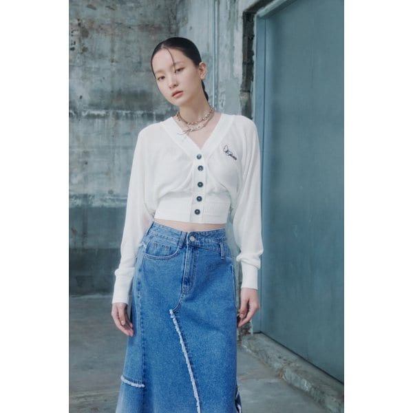 [시흥점] 여성 자수 포인트 백레이스업 가디건  (ES2KG961)
