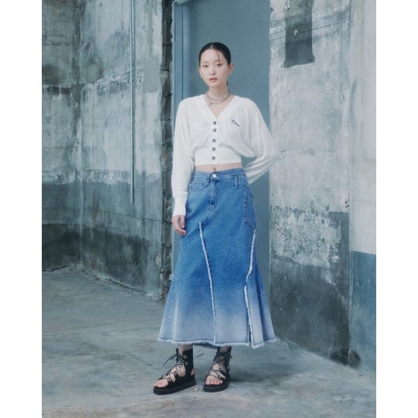 [시흥점] 여성 자수 포인트 백레이스업 가디건  (ES2KG961)