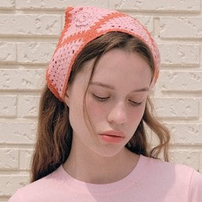 CORSAGE CROCHET BANDANA SM+PK