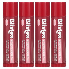 Blistex 블리스텍스 메디컬 립밤 베리 SPF15 4.25g 4팩