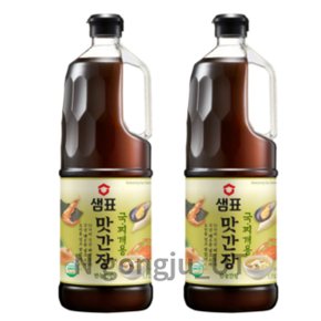 샘표 발효명가 전골 국 찌개용 만능 맛간장 1.7L 2개