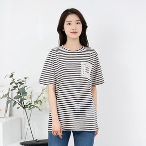 엄마옷 단가라 반팔 라운드 면티셔츠 TS405024 중년여성의류/50대/60대/마담/빅사이즈