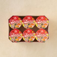 진라면 매운맛 컵 (65GX6)