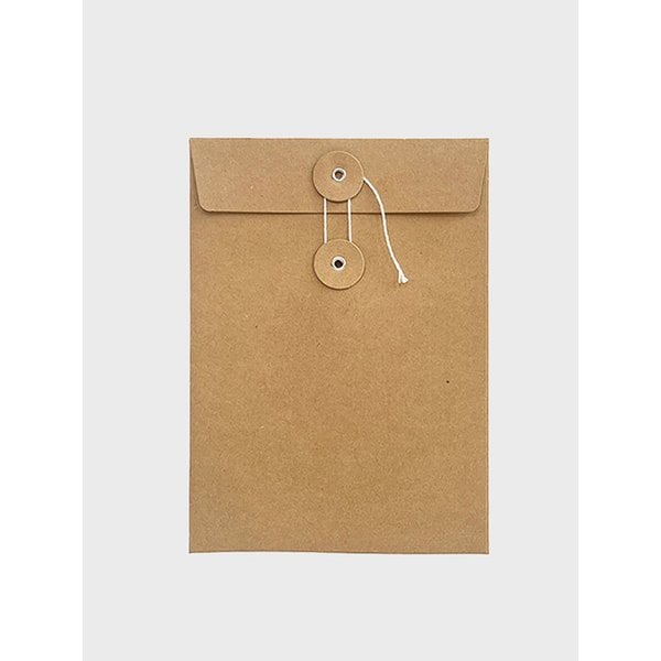 단추 크라프트 각대 엽서 봉투