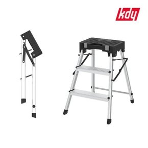 사다리의자 위아 공구보관 150kg 3단 알루 접이식