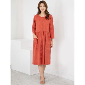 엄마옷 면 잔꽃 단추 잠옷홈웨어 원피스 MQG128658 마담 미시 중년여성 빅사이즈.._P435532896