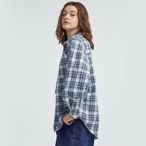 Summer Check Shirt Navy