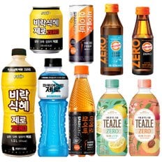  제로음료 9종 모음 비타500 비락식혜 미에로화이바 파워에이드 티즐