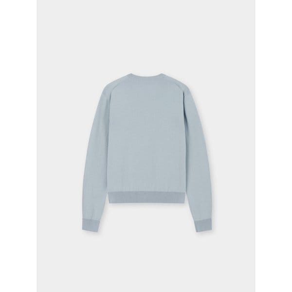 [우먼] 코튼 썸머 에센셜 라운드넥 가디건 스카이블루