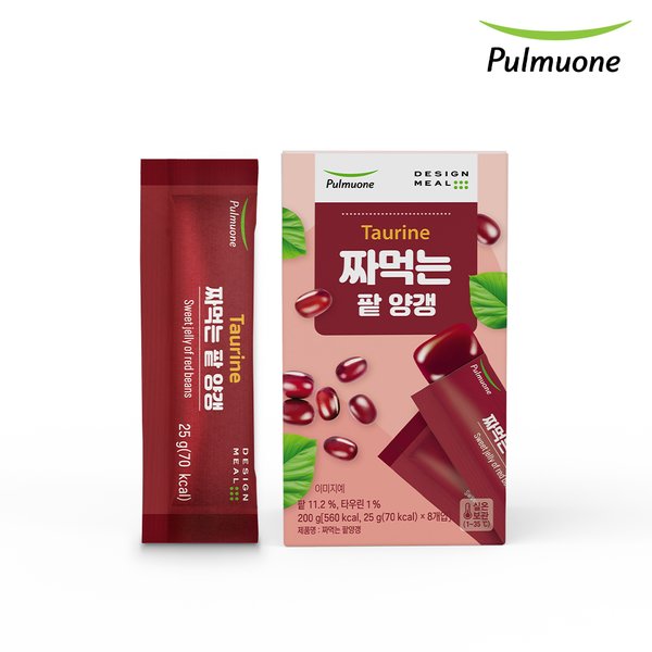 디자인밀 짜먹는 팥양갱 25g X8개입 디저트 간식