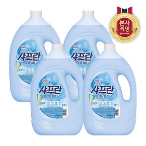 샤프란 프레쉬 블루 3.1L 용기 x 4개