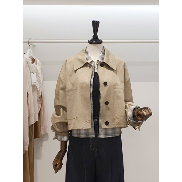 [파주점] 쥬크 주크  루즈핏 아웃포켓 숏 자켓​ V262MSF934