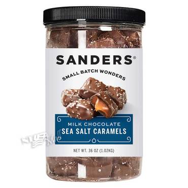 고디바 대용량 샌더스 밀크 초콜릿 씨 솔트 카라멜 1.02kg SANDERS MILK CHOCOLATE SEA SALT CARAMELS