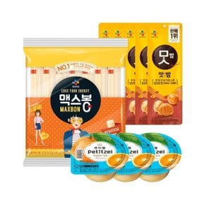 [CJ제일제당] 우리아이 간식세트(맥스봉 525g x1+맛밤5+쁘띠첼 밀감3)