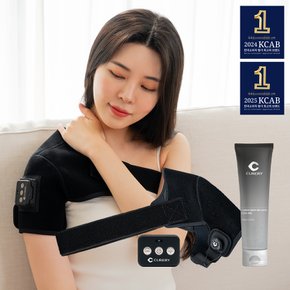 [어깨+리모컨+쿨젤 세트] 가정용 반영구 저주파 마사지기 근육 안마기 관절 자극기 의료기기