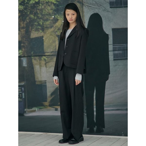 Back Detail Regular Fit Jacket  Black (KE5211M025)