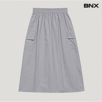 BNX 정상가:69,000원  데일리 밴딩 포켓 카고 여성 롱 스커트 (BV2SK013L0)