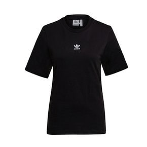 여성 여자 아디컬러 에센셜 반팔 티셔츠 블랙 GN4784