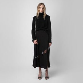 [여주점] 실크 롱 스커트 Jaylal Silk Skirt ZE4SFCTSK012Z10