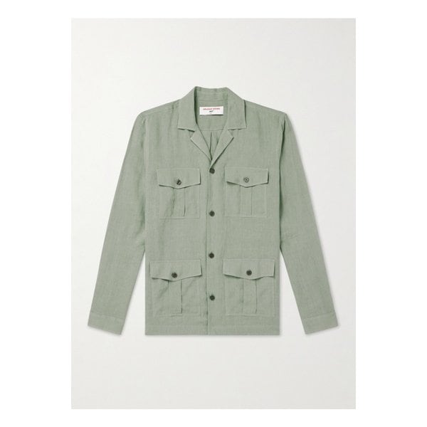 007 마이탄 캠프 칼라 리넨 셔츠 그린 1647597351346108