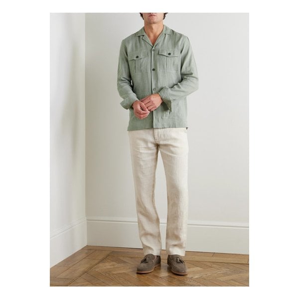 007 마이탄 캠프 칼라 리넨 셔츠 그린 1647597351346108