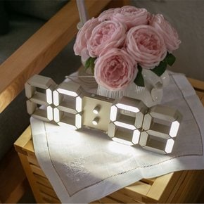 모모스 3D LED 인테리어 벽시계 38cm 골드