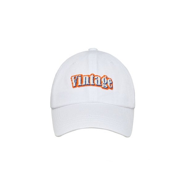 VINTAGE NEEDLEPOINT HAT - WHITE
