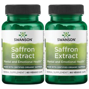 Swanson 스완슨 샤프란 향신료 사프란 영양제 30mg 60캡슐 2개