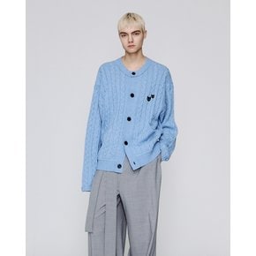 [파주점] 옴므 트윈팬서 라운드넥 케이블 가디건 SG2KT824SB