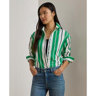 로렌 랄프 로렌 릴렉스핏 스트라이프 브로드클로스 셔츠(WMLRSHTS6820532300)