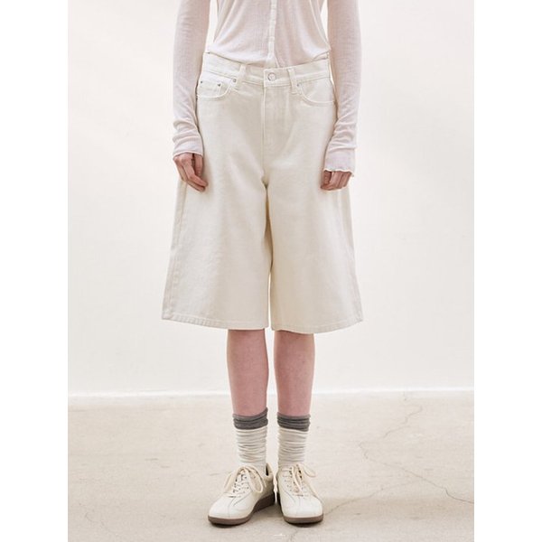 cotton half pants (ivory)