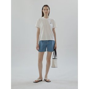 Denim bermuda shorts (Blue)