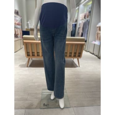 마더피아 멋스러운 와일드 핏 임부용 청바지 (RBO2035B )