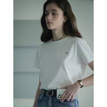 노운베러 Soft basic logo T-shirt_White