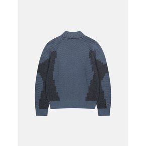 Airwool Half Zip Knit Pullover Blue