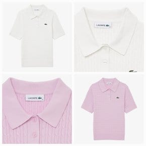 26SS 여성  케이블 스웨터 폴로 셔츠 PF607E-56G (2 중 택 1)