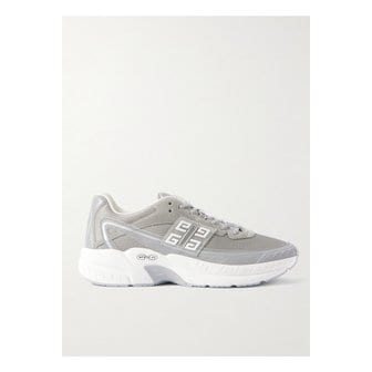 지방시 NFNTY-52 로고 아플리케 스웨이드 메시 가죽 스니커즈 그레이 1647597341928748