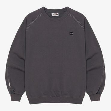 노스페이스 [노스페이스 공식] NM5MR02J 화이트라벨 미니박스 스티치 스웻셔츠_DARK GRAY