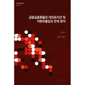 금융실효환율과 대외포지션 및 자본유출입의 관계 분석 : 2017.4